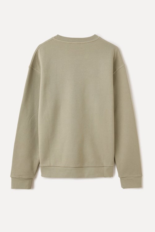  OVERSIZE BİSİKLET YAKA SWEATSHIRT