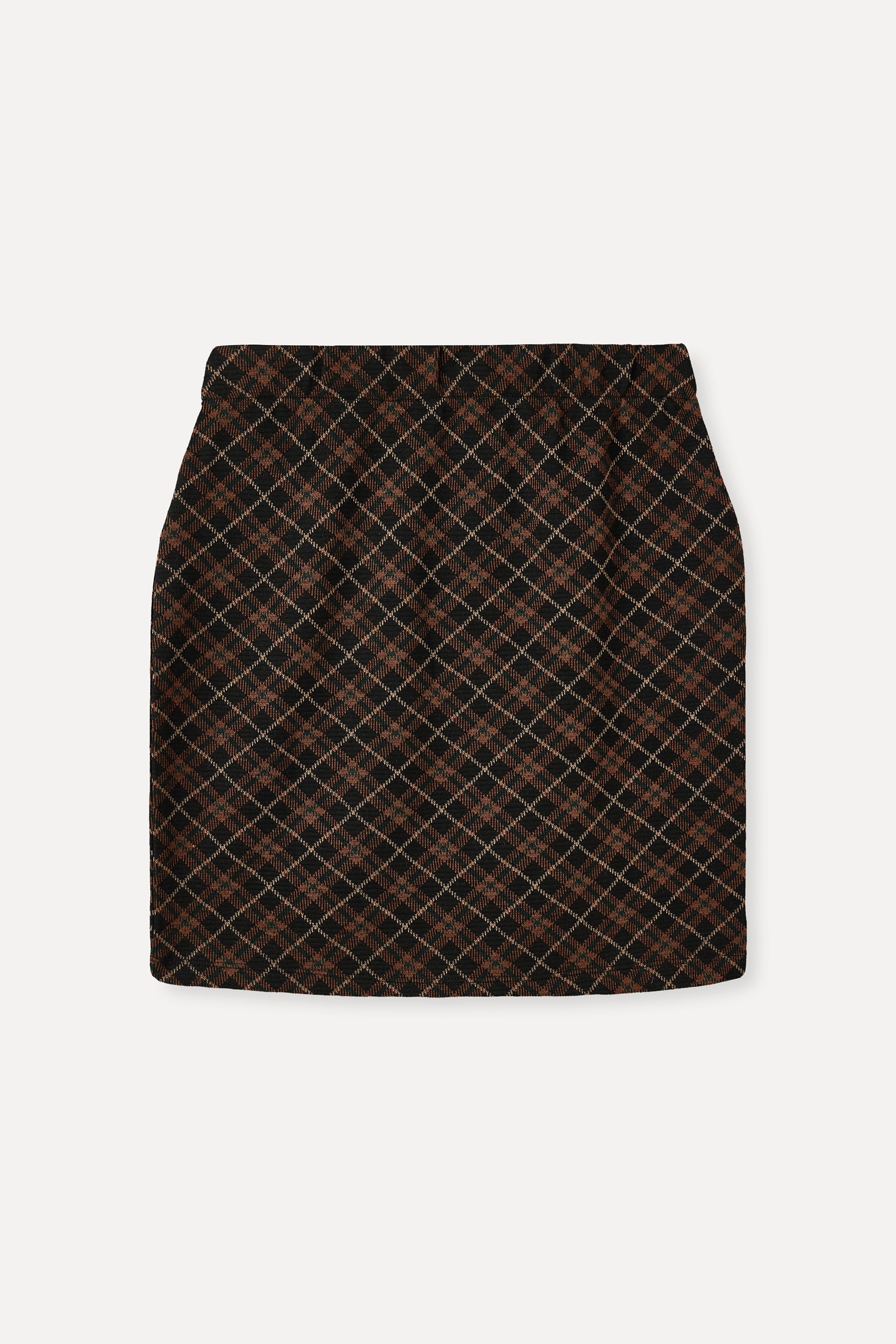 EKOSELİ BELİ LASTİKLİ MİNİ ETEK