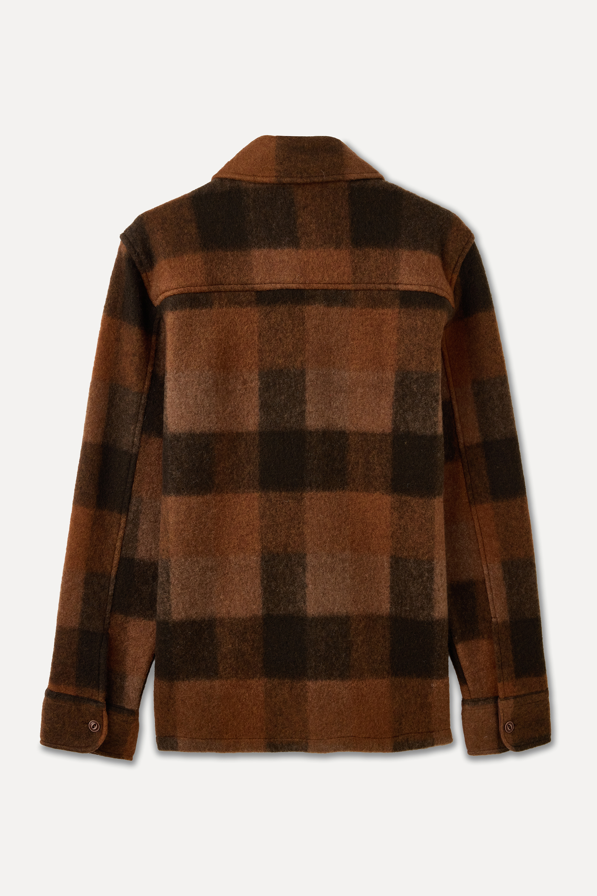 COMFORT FIT EKOSELİ YÜN KARIŞIMLI GÖMLEK CEKET