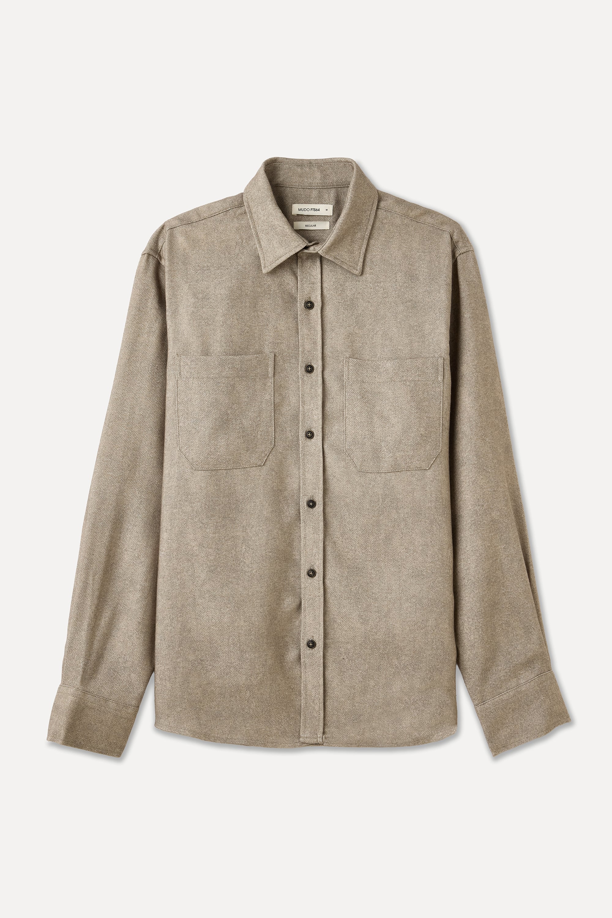 ÇİFT CEPLİ REGULAR FIT LİYOSEL UZUN KOLLU GÖMLEK