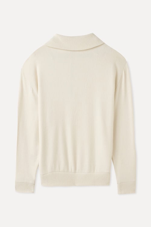 FERMUARLI DİK YAKA SWEATSHIRT