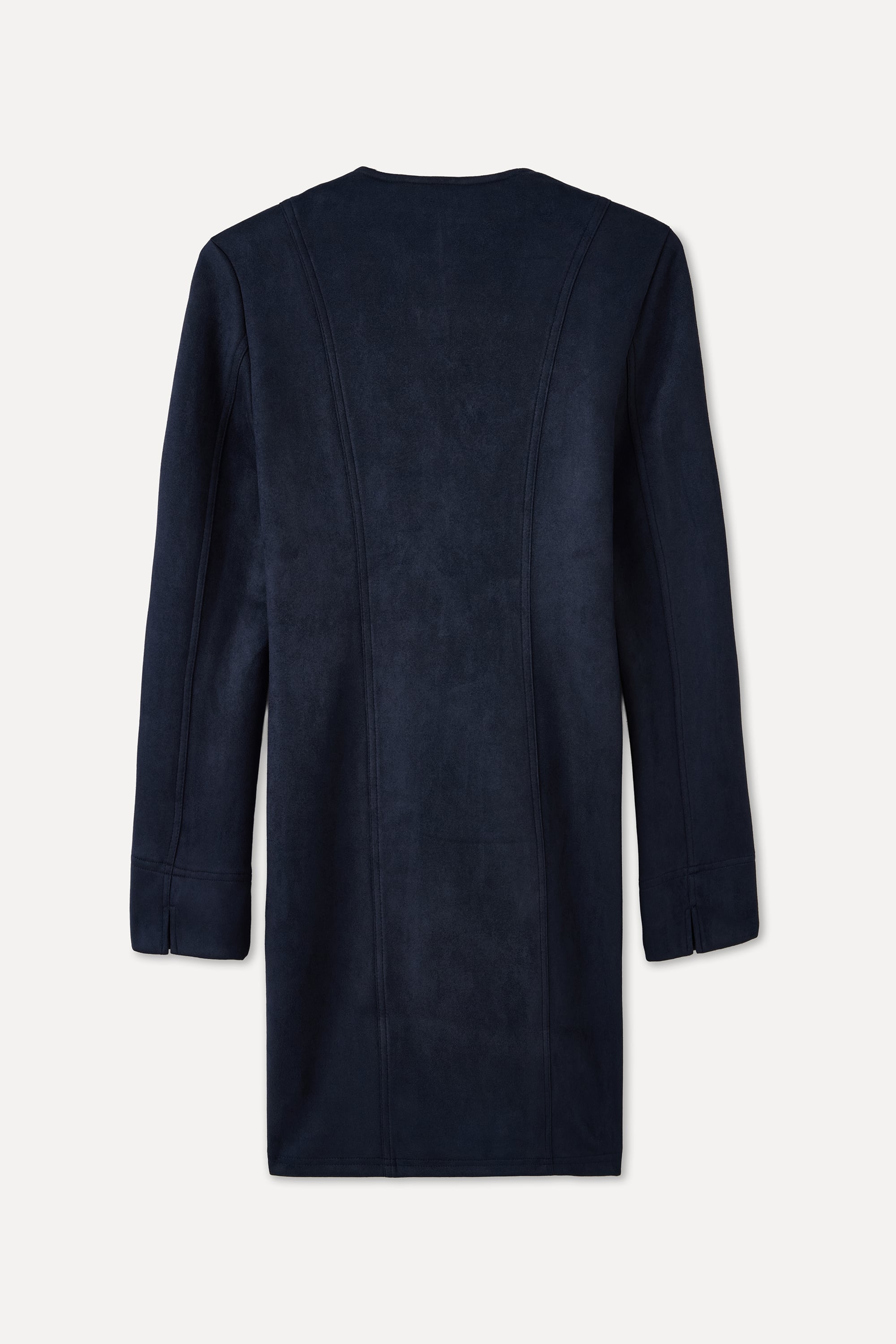 KORSE BAĞLAMALI SÜET DOKULU MİNİ ELBİSE