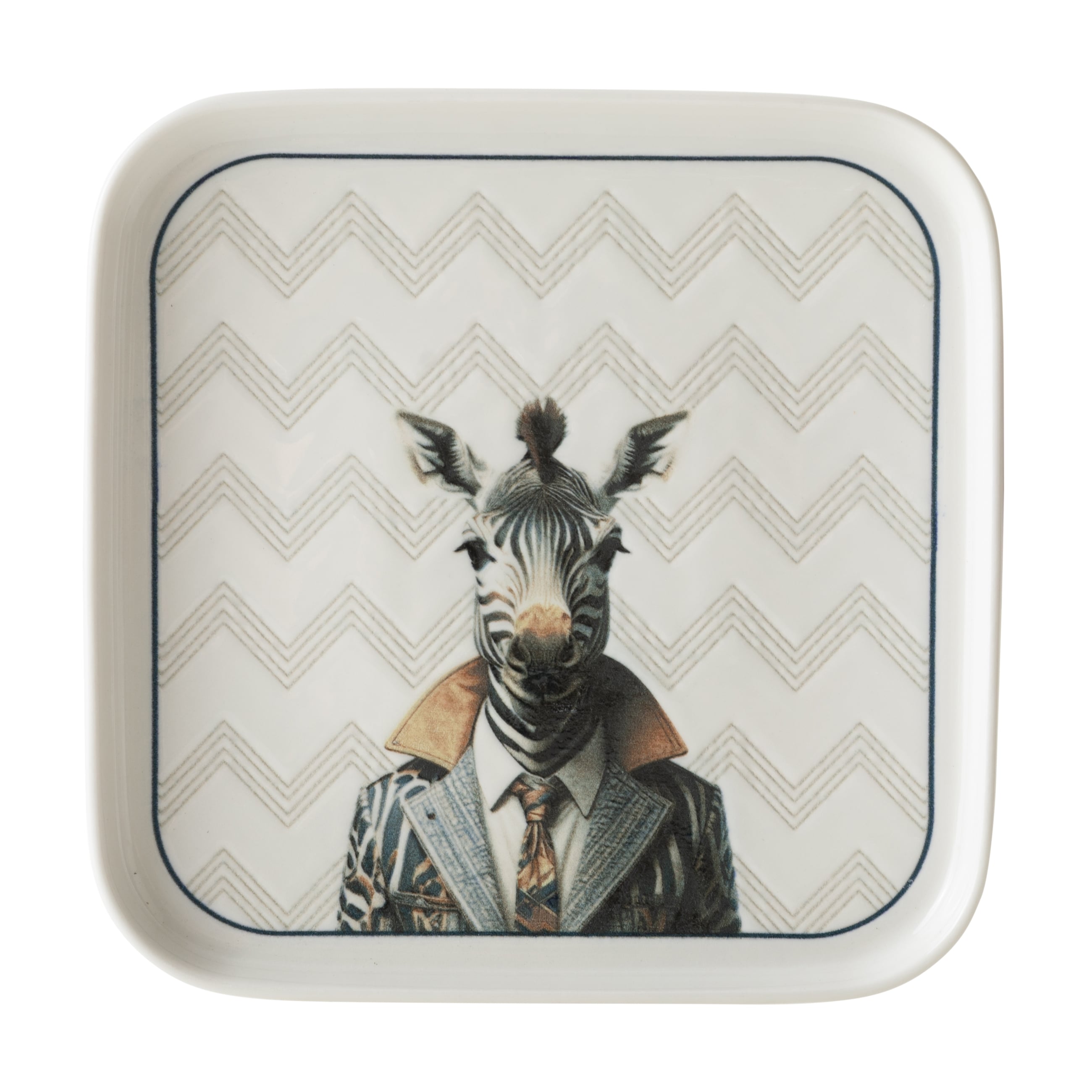 ICONIC KARE TABAK 22CM-ZEBRA