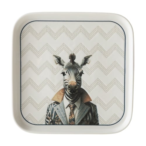 ICONIC KARE TABAK 22CM-ZEBRA