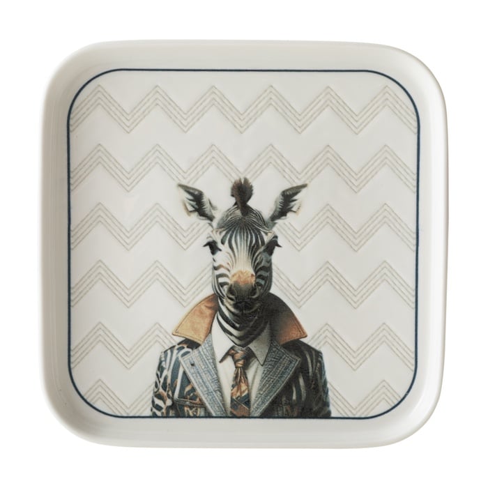 ICONIC KARE TABAK 22CM-ZEBRA