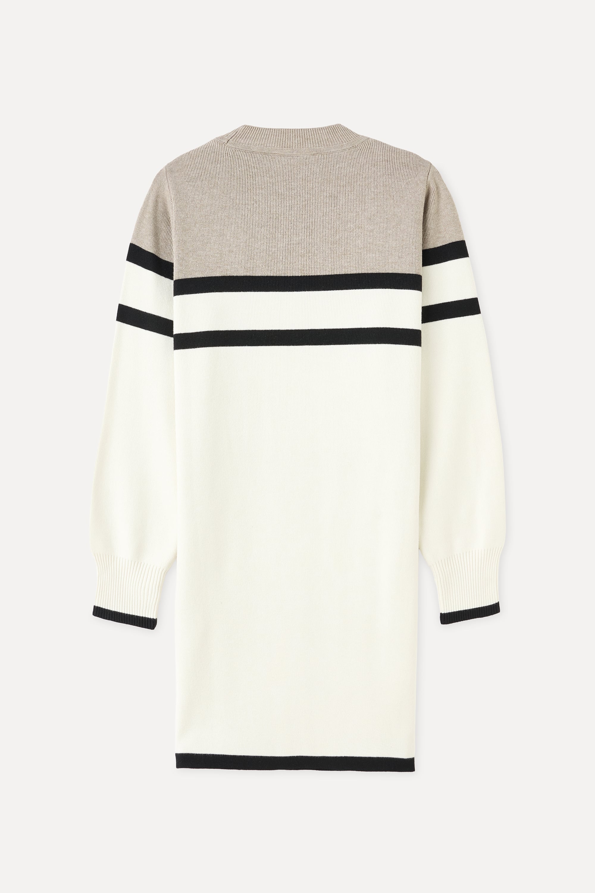 ÇİZGİLİ TRİKO MİNİ ELBİSE