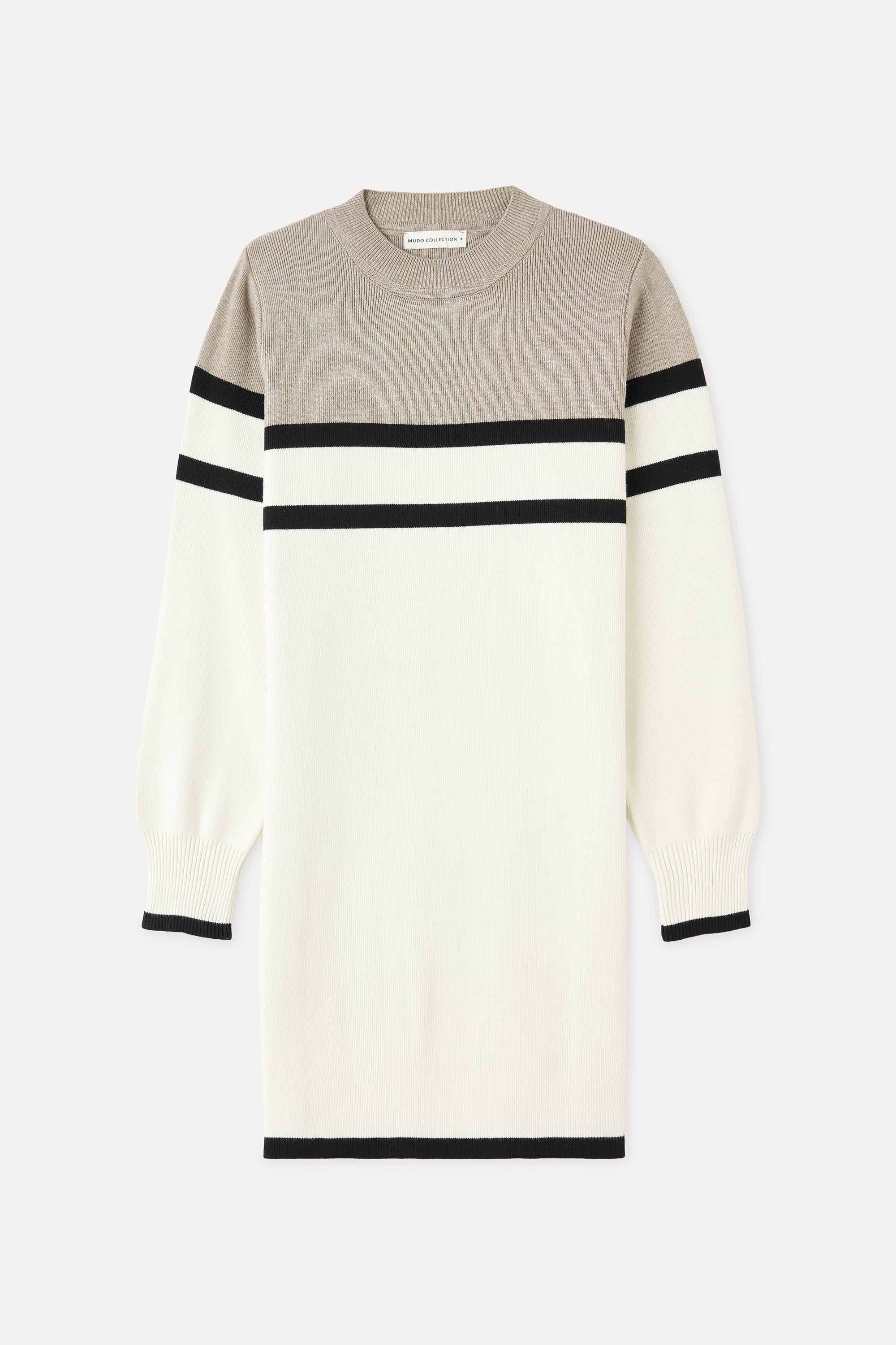 ÇİZGİLİ TRİKO MİNİ ELBİSE