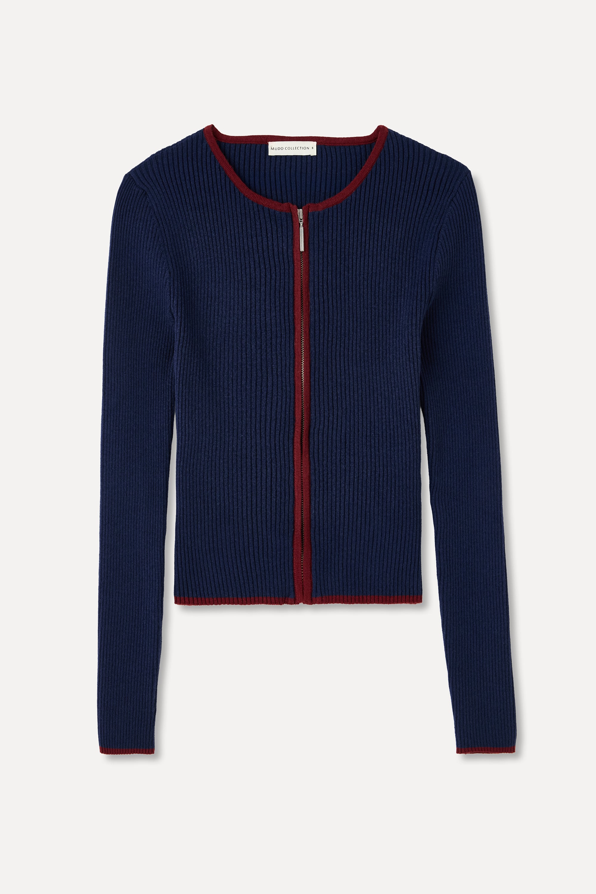 FITTED FERMUARLI BİSİKLET YAKA HIRKA