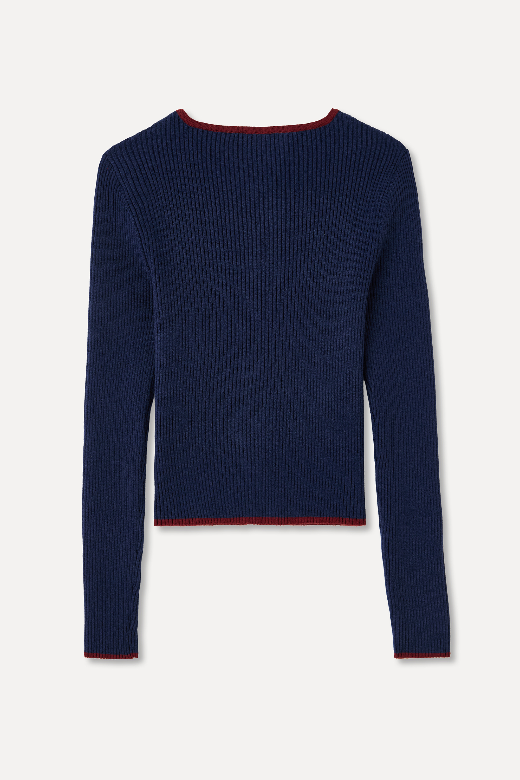 FITTED FERMUARLI BİSİKLET YAKA HIRKA