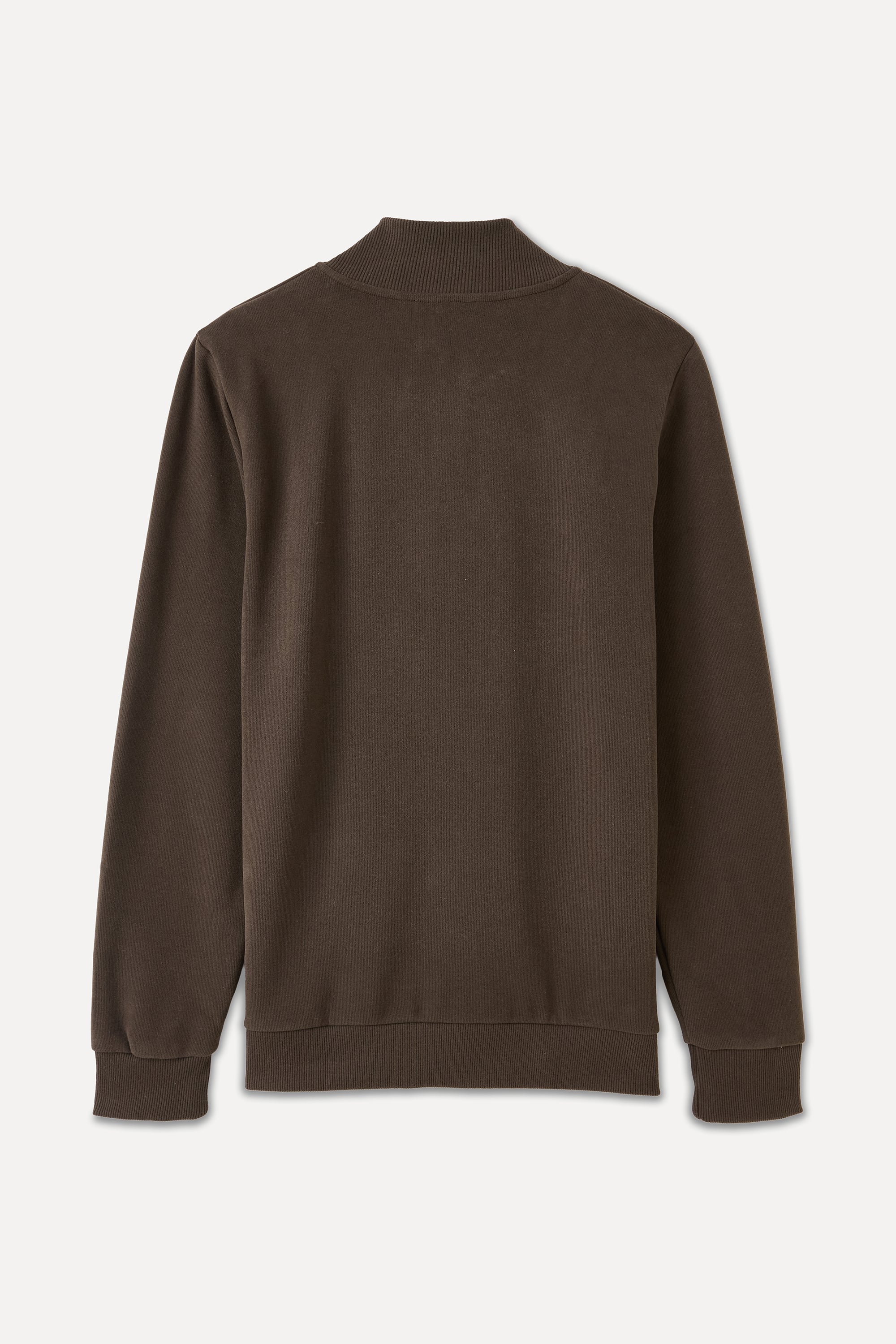 DÜĞMELİ DİK YAKA SWEATSHIRT