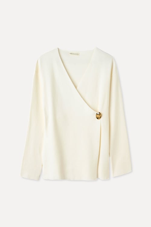  LOOSE FIT V YAKA TEK DÜĞMELİ HIRKA