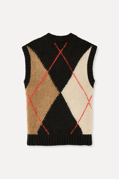 BAKLAVA DESENLİ BİSİKLET YAKA YELEK