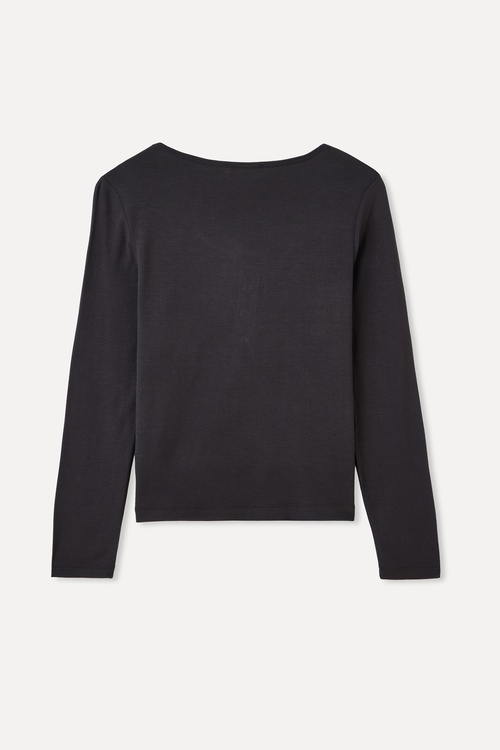  FITTED MODAL UZUN KOLLU T-SHIRT