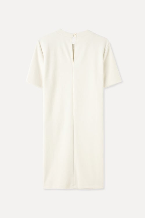  KISA KOLLU FITTED MİNİ ELBİSE