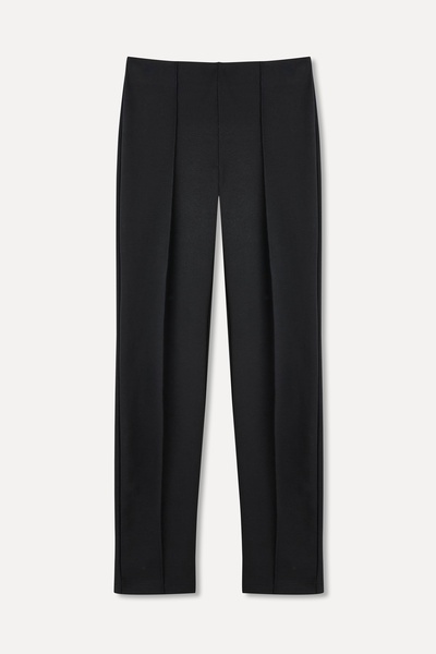 Mudo Kadın Siyah Nervür Dikişli Skinny Pantolon