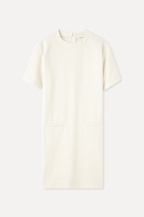  KISA KOLLU FITTED MİNİ ELBİSE