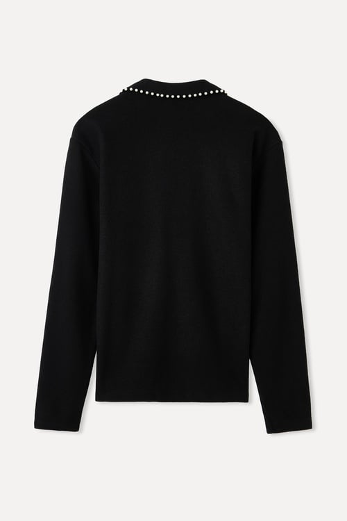  TAŞLI POLO YAKA SWEATSHIRT
