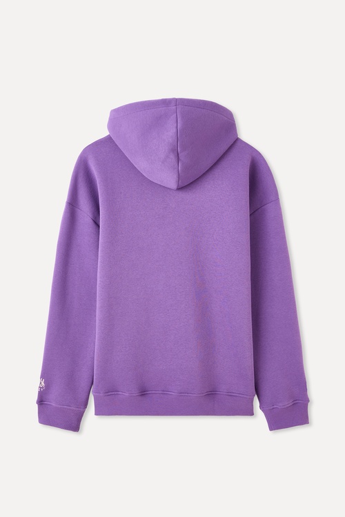 NAKIŞLI KAPÜŞONLU SWEATSHIRT