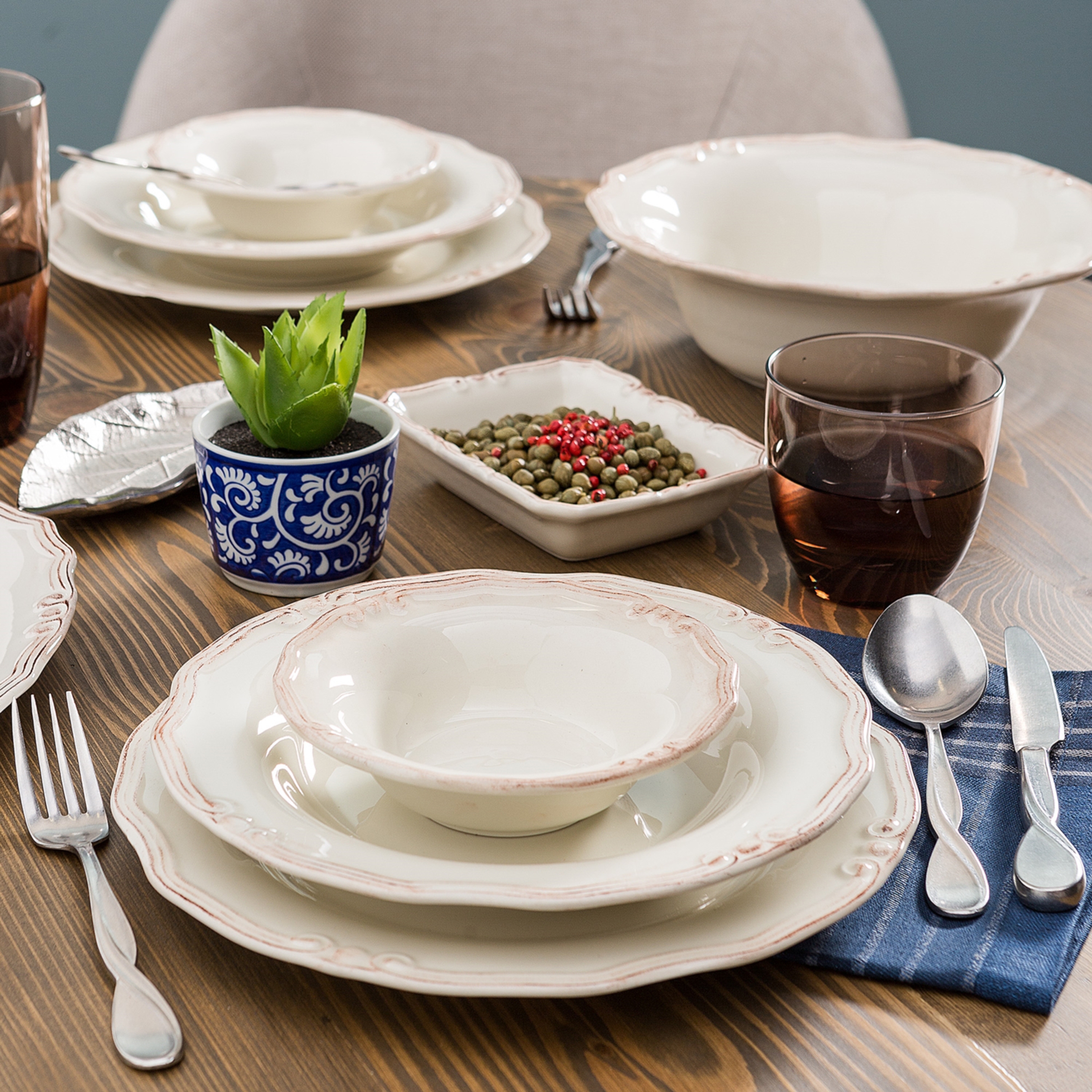 EKRU PASTA TABAĞI 20CM