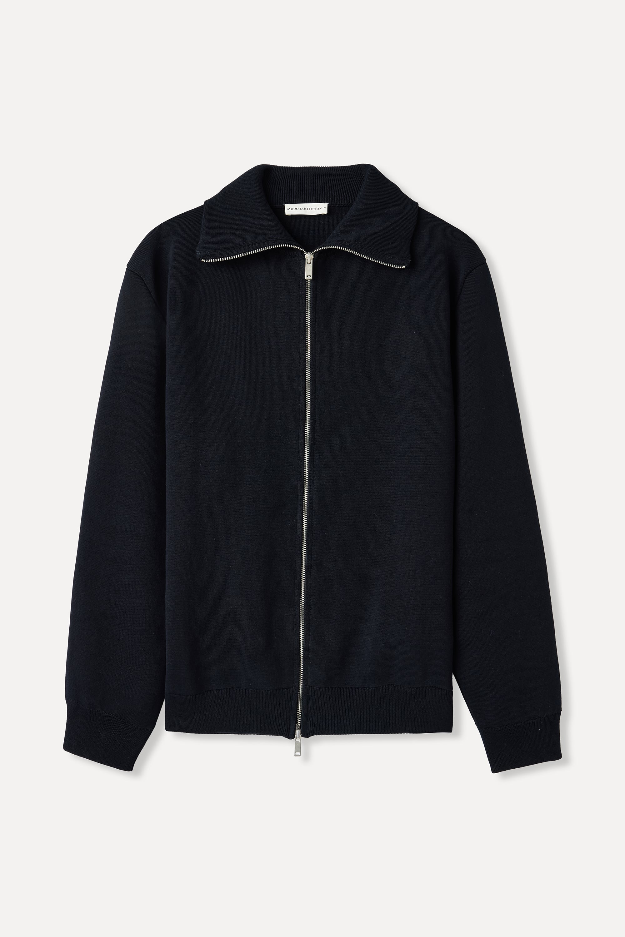 DİK YAKA ÇİFT FERMUARLI HIRKA