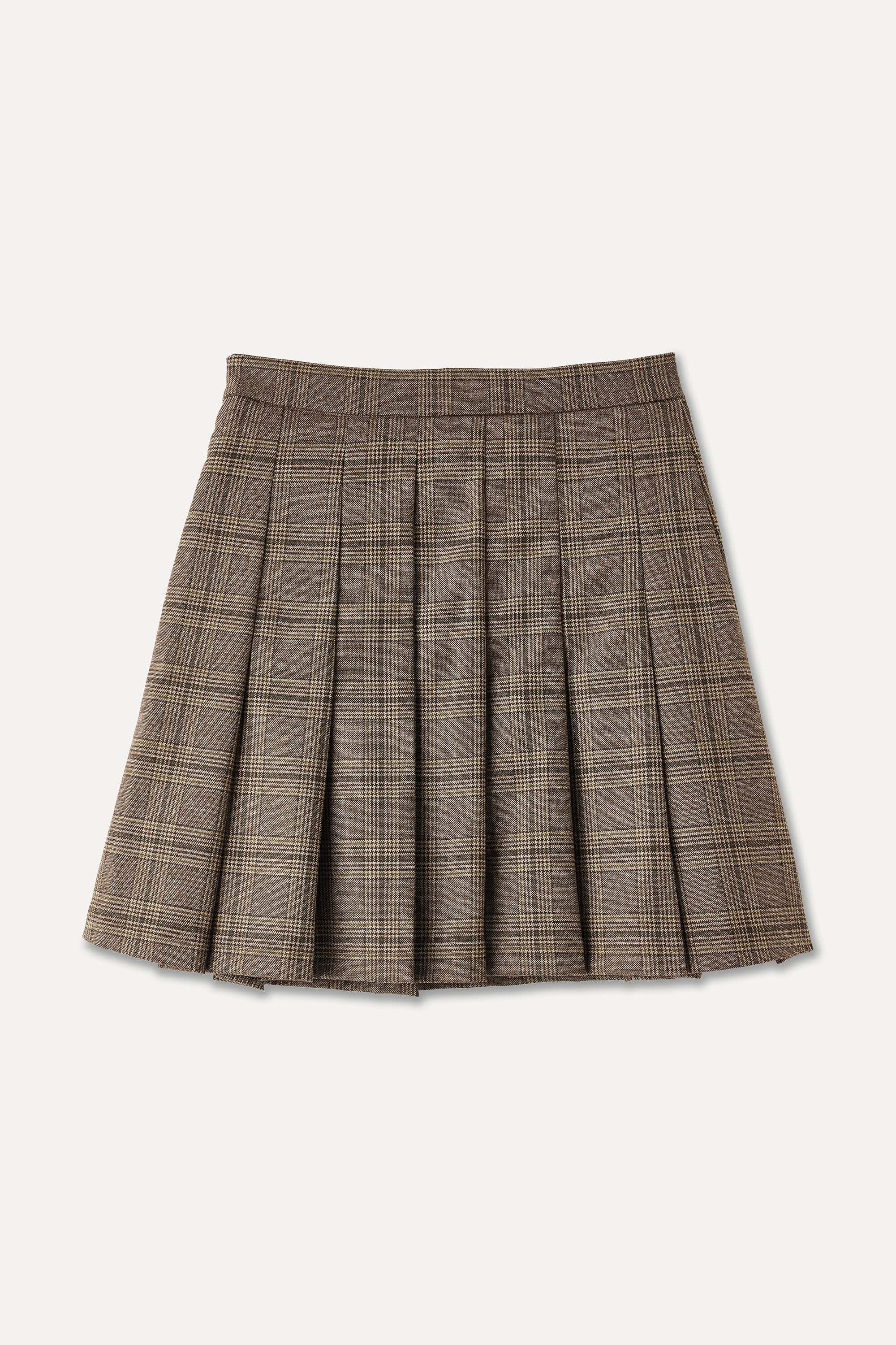 EKOSELİ KEMER DETAYLI MİNİ ETEK