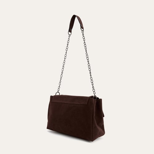 SÜET DOKULU OMUZ ÇANTASI