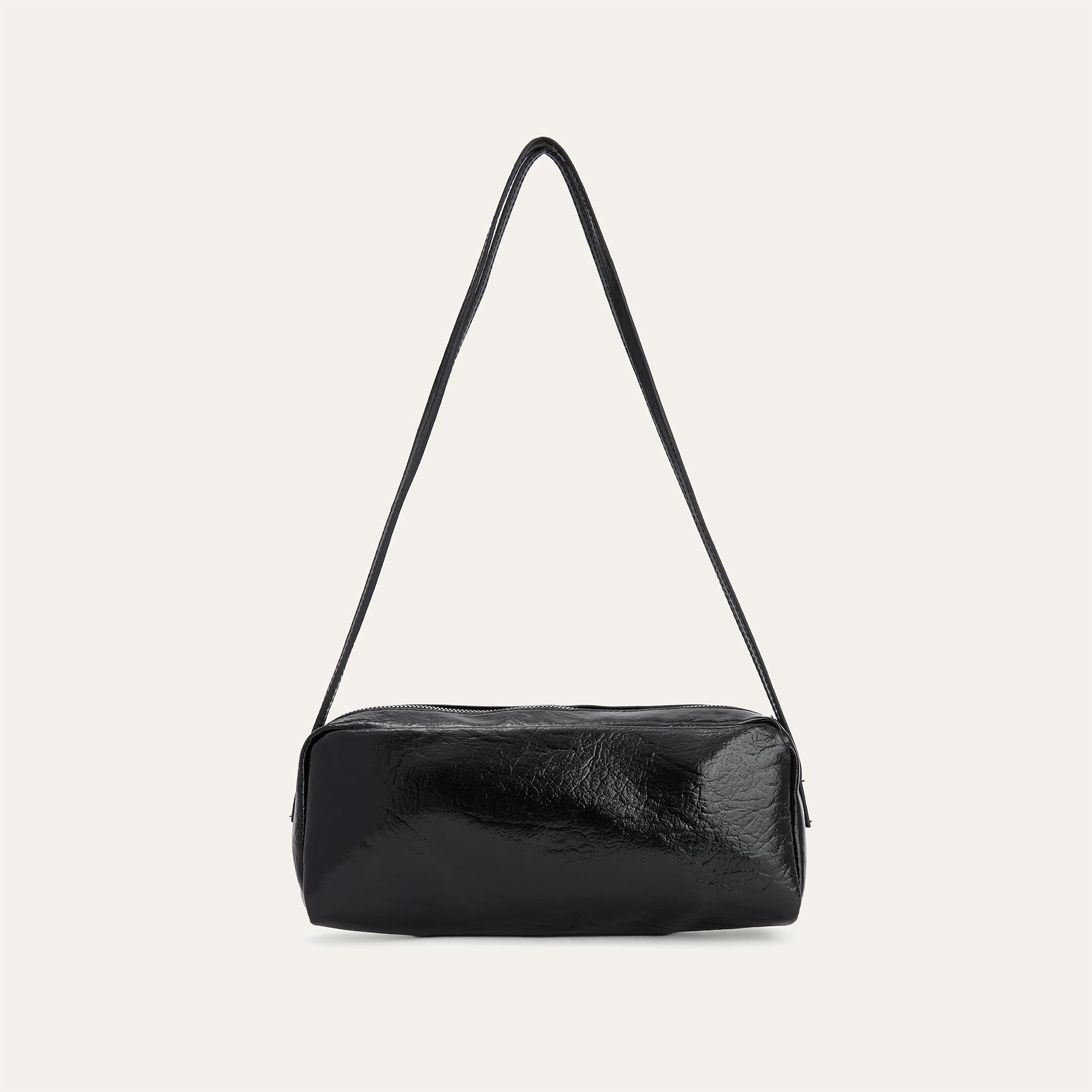 KIRIŞIK DERİ GÖRÜNÜMLÜ BAGET EL ÇANTASI