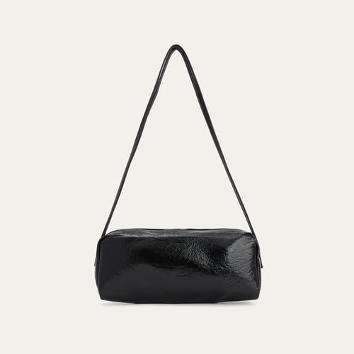 KIRIŞIK DERİ GÖRÜNÜMLÜ BAGET EL ÇANTASI