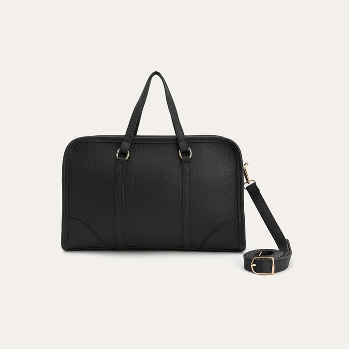 DERİ GÖRÜNÜMLÜ DİKİŞ DETAYLI OMUZ ÇANTASI