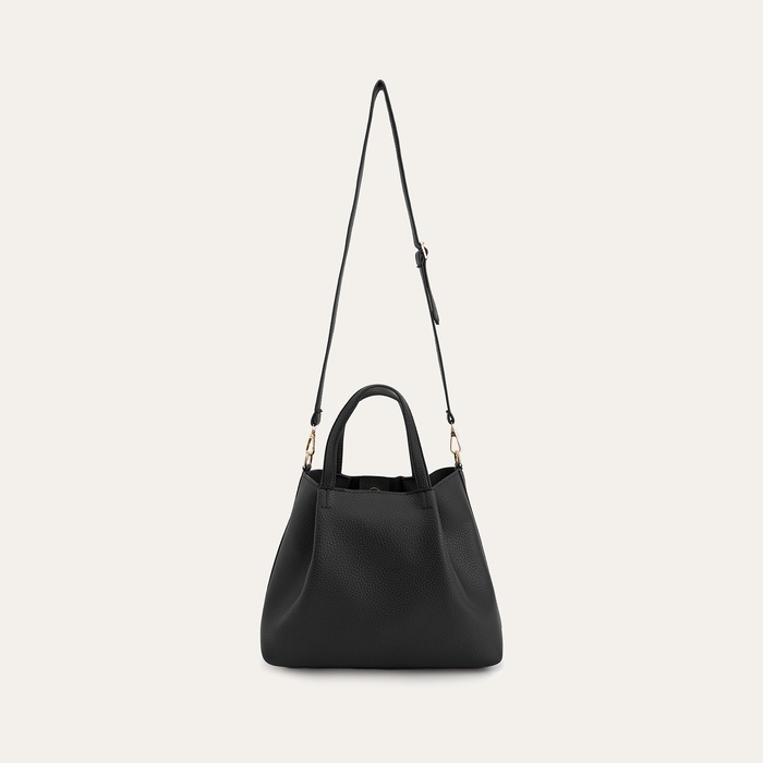 DERİ GÖRÜNÜMLÜ OMUZ ÇANTASI