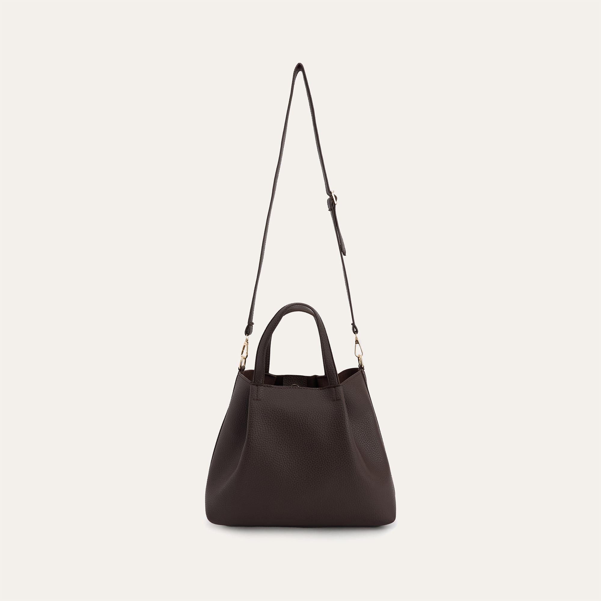 DERİ GÖRÜNÜMLÜ OMUZ ÇANTASI