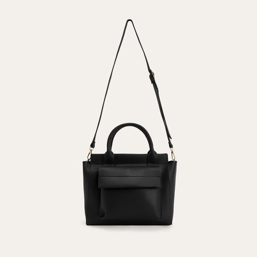 DERİ GÖRÜNÜMLÜ OMUZ ÇANTASI