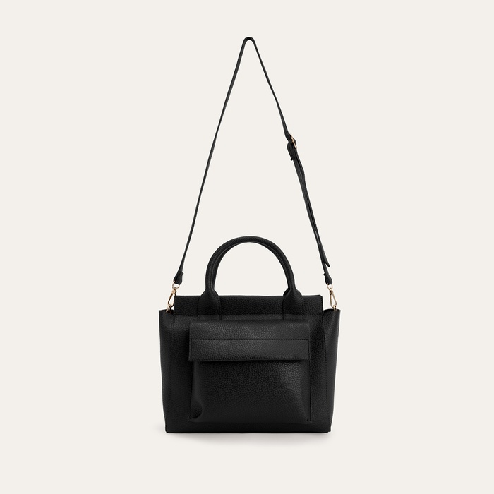 DERİ GÖRÜNÜMLÜ OMUZ ÇANTASI