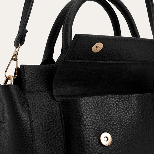 DERİ GÖRÜNÜMLÜ OMUZ ÇANTASI