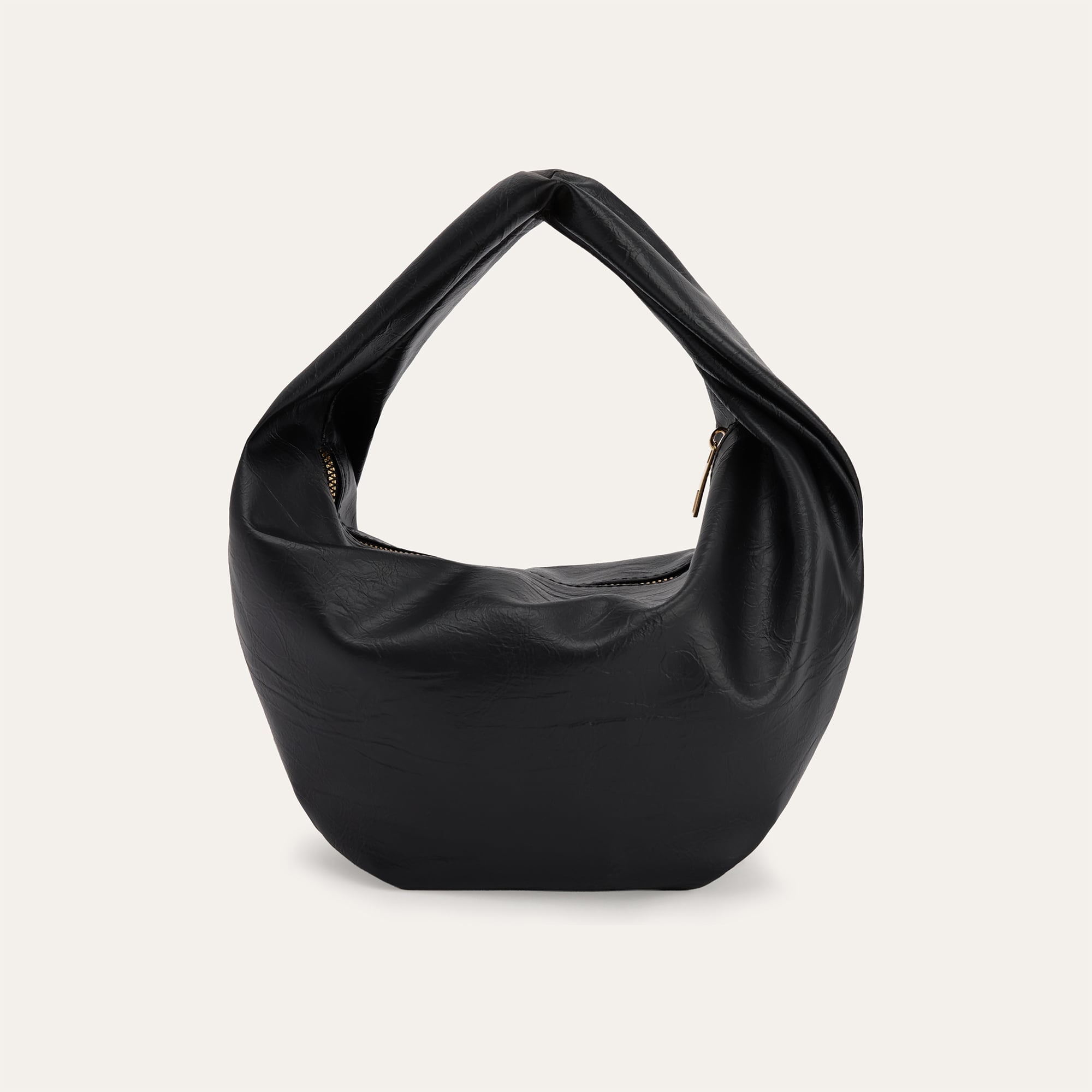 KIRIŞIK DERİ GÖRÜNÜMLÜ EL ÇANTASI