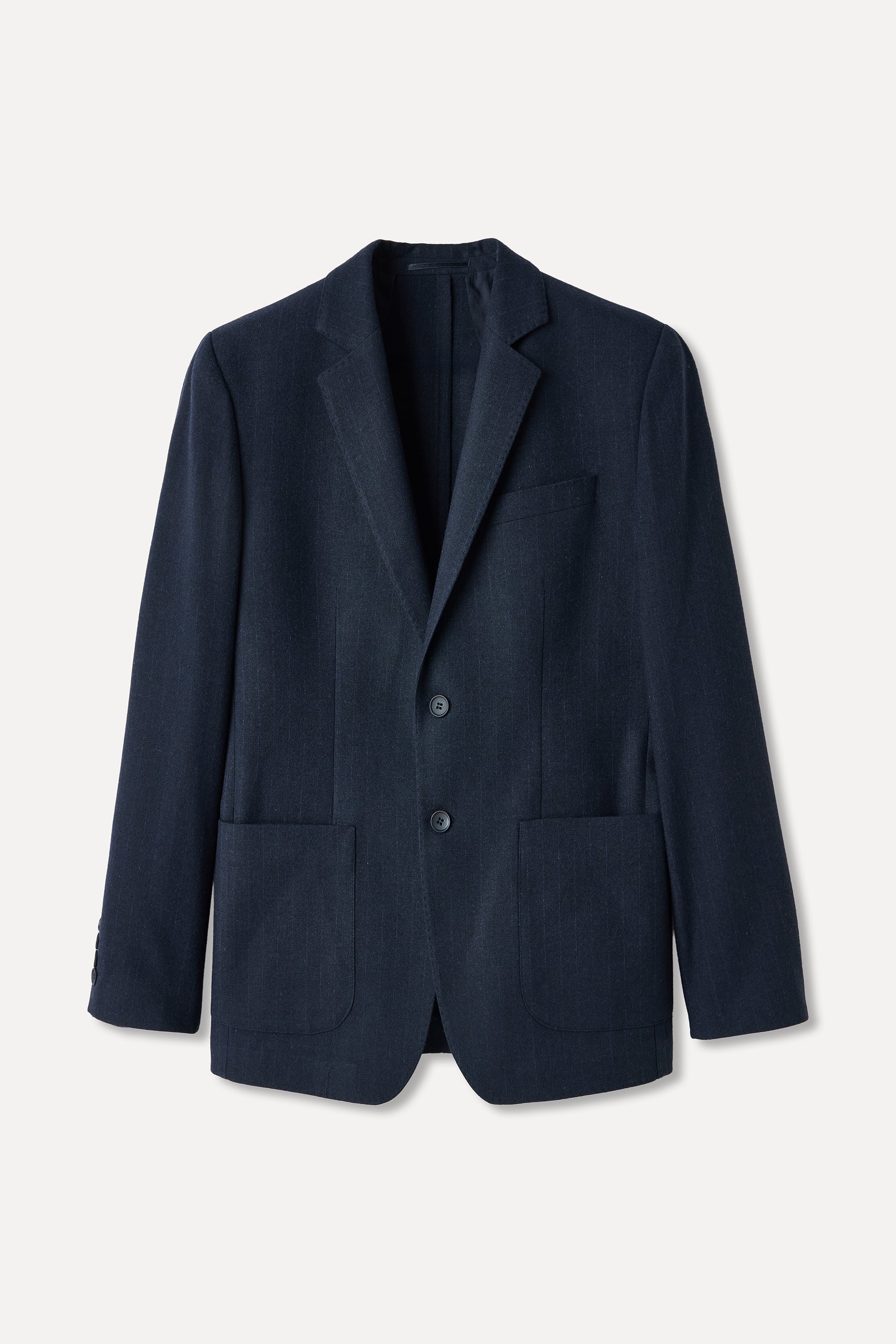 YÜN KARIŞIMLI ÇİZGİLİ BLAZER CEKET