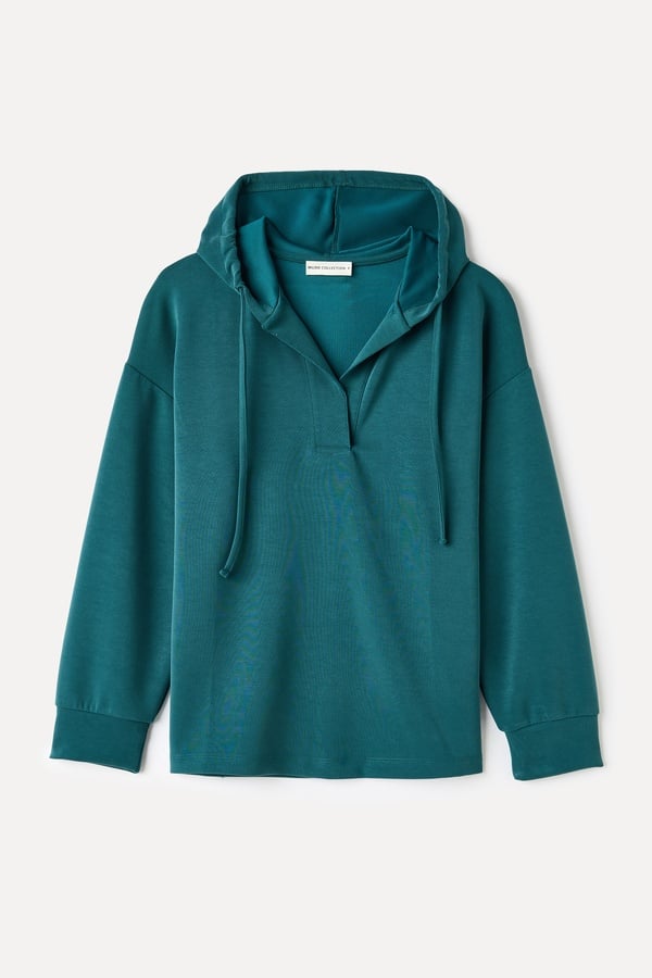 LOOSE FIT MODAL KARIŞIMLI KAPÜŞONLU SWEATSHIRT