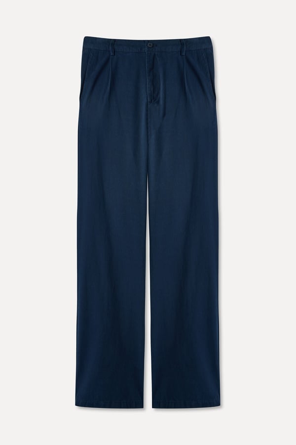 SLIM STRAIGHT FIT BELİ LASTİKLİ PANTOLON