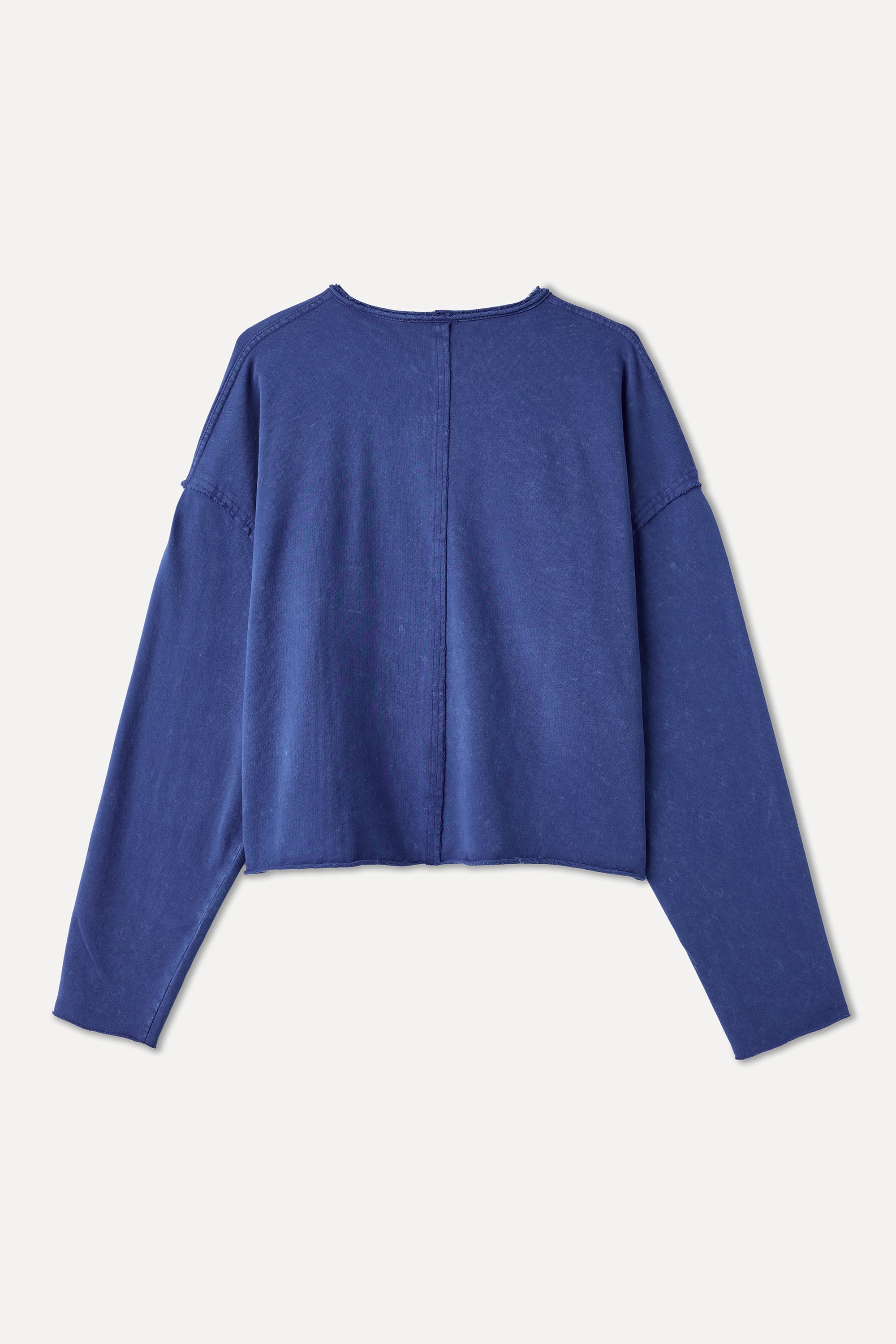 NAKIŞLI BİSİKLET YAKA SWEATSHIRT