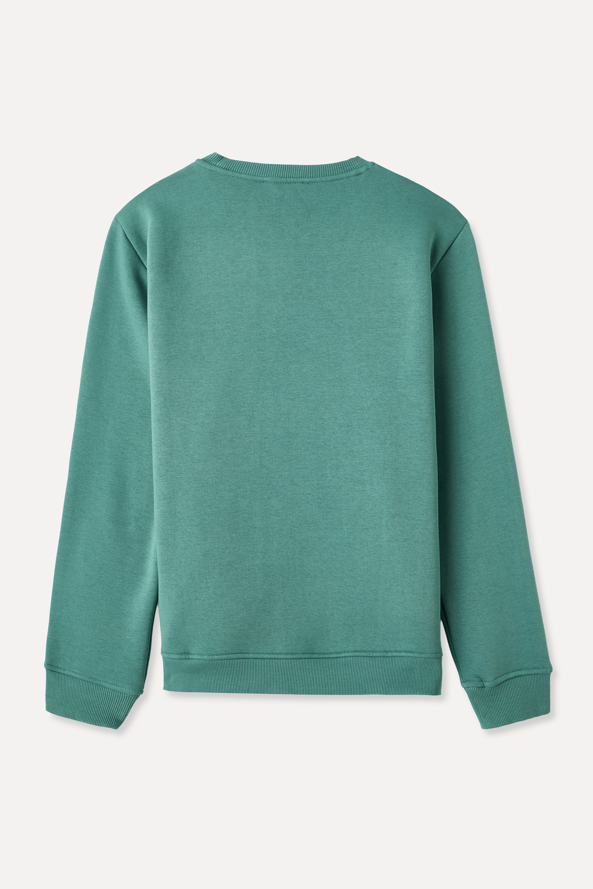 NAKIŞLI BİSİKLET YAKA SWEATSHIRT