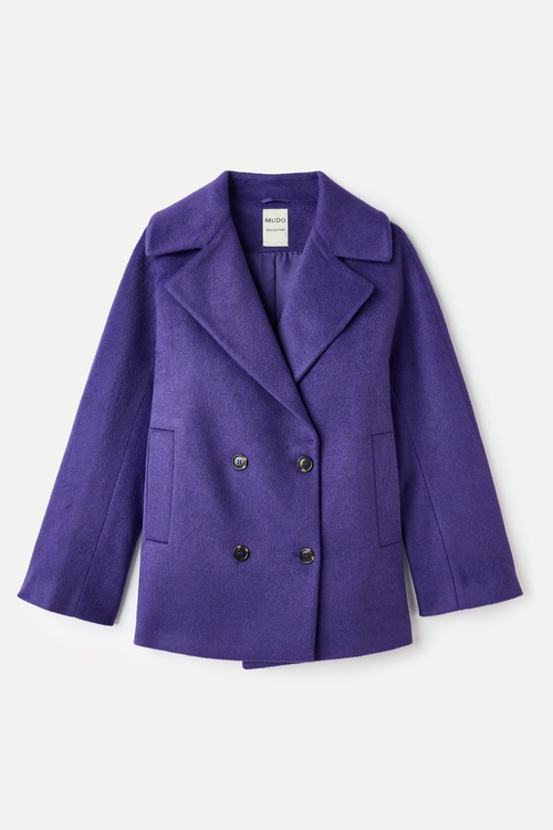  LOOSE FIT KISA YÜN KARIŞIMLI PALTO