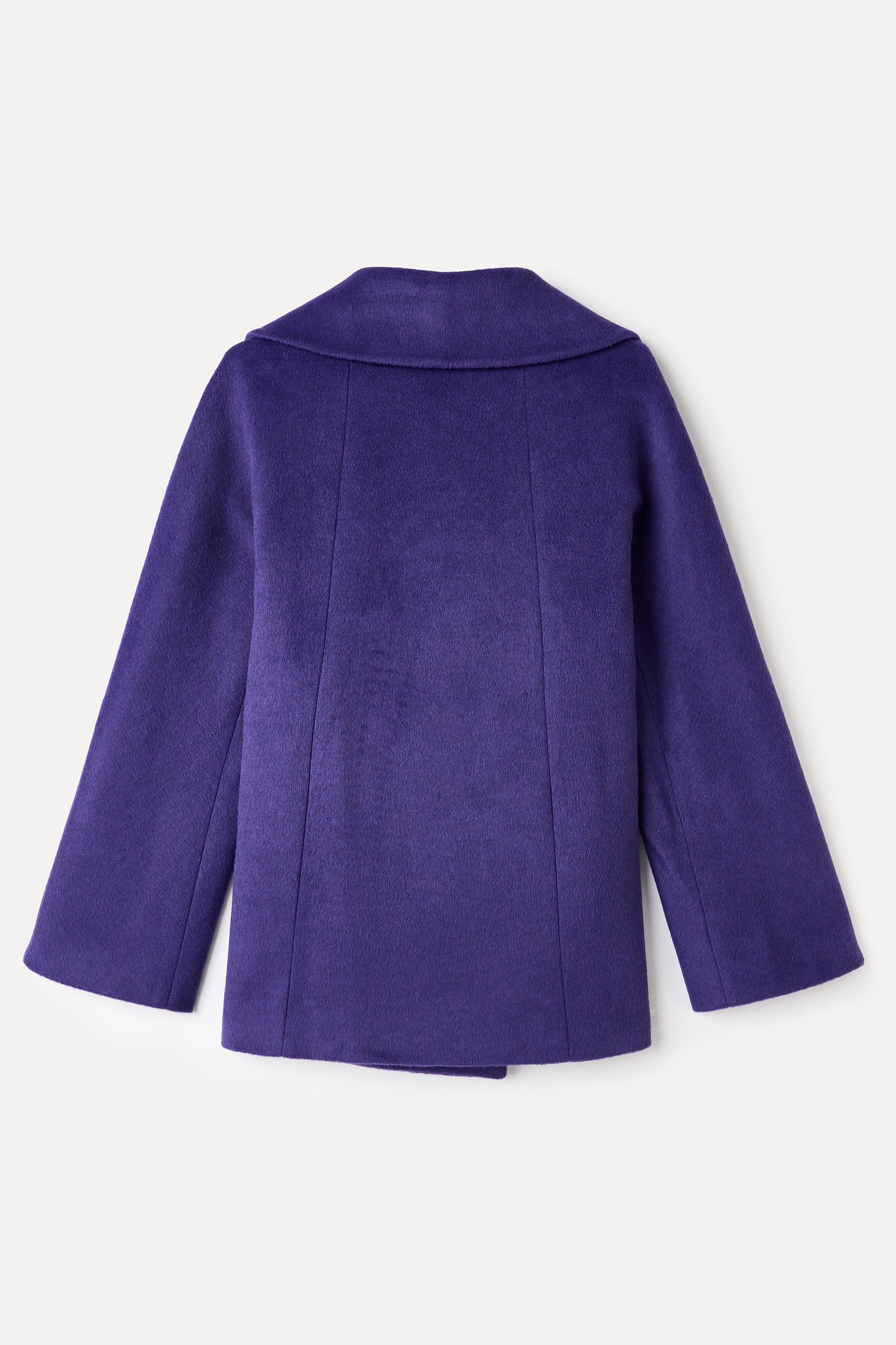 LOOSE FIT KISA YÜN KARIŞIMLI PALTO