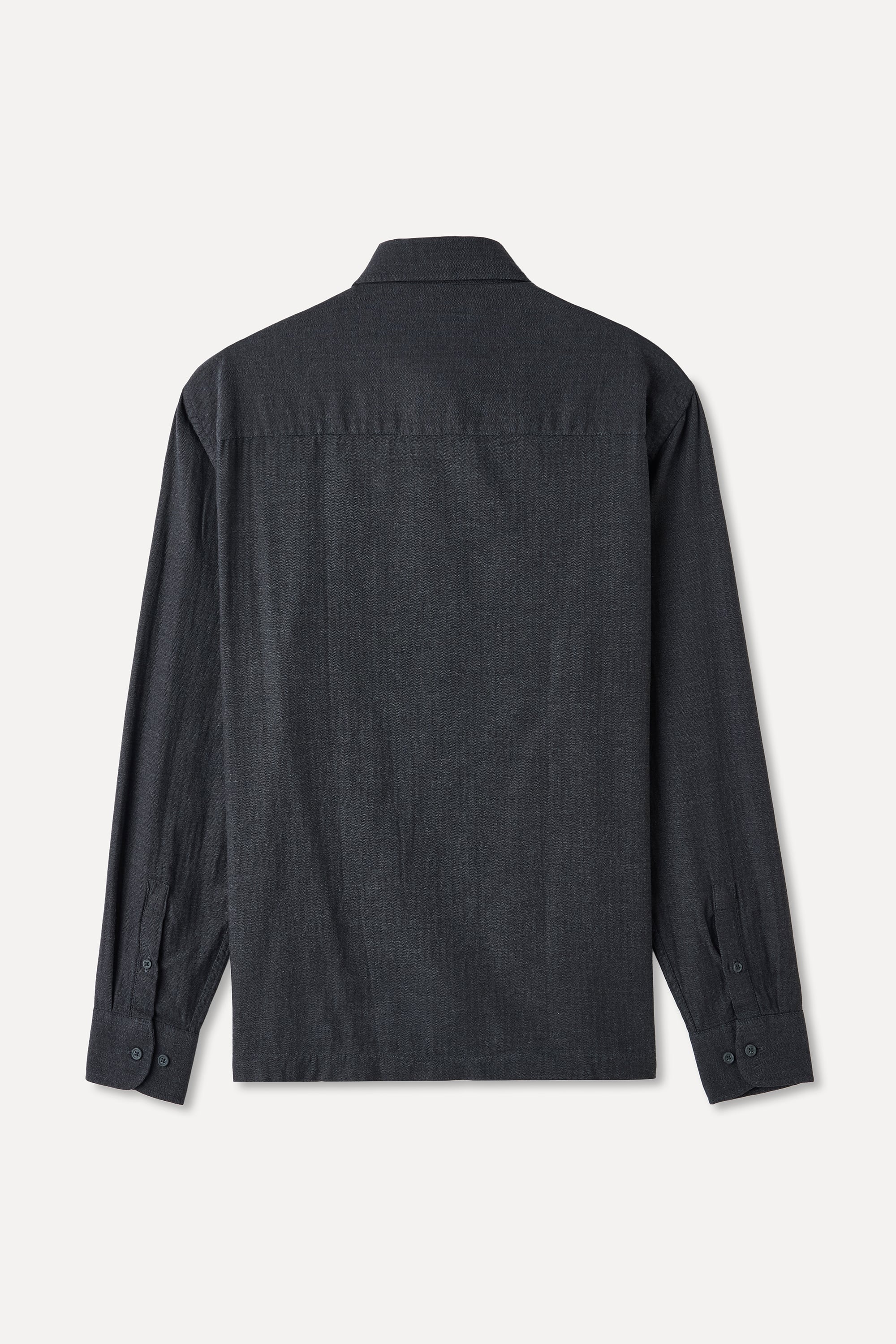 BALIKSIRTI DESENLİ REGULAR FIT UZUN KOLLU GÖMLEK