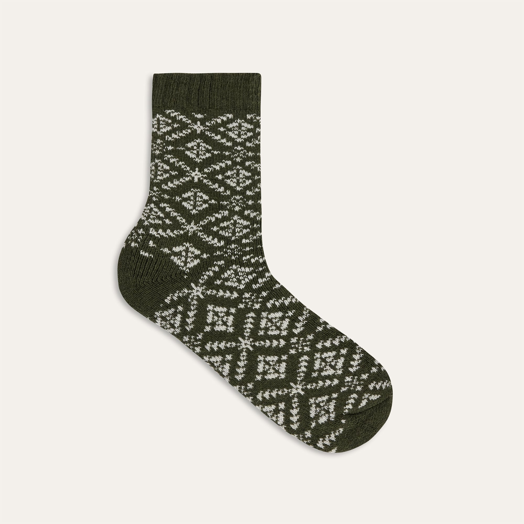 DESENLİ YÜN KARIŞIMLI SOKET ÇORAP