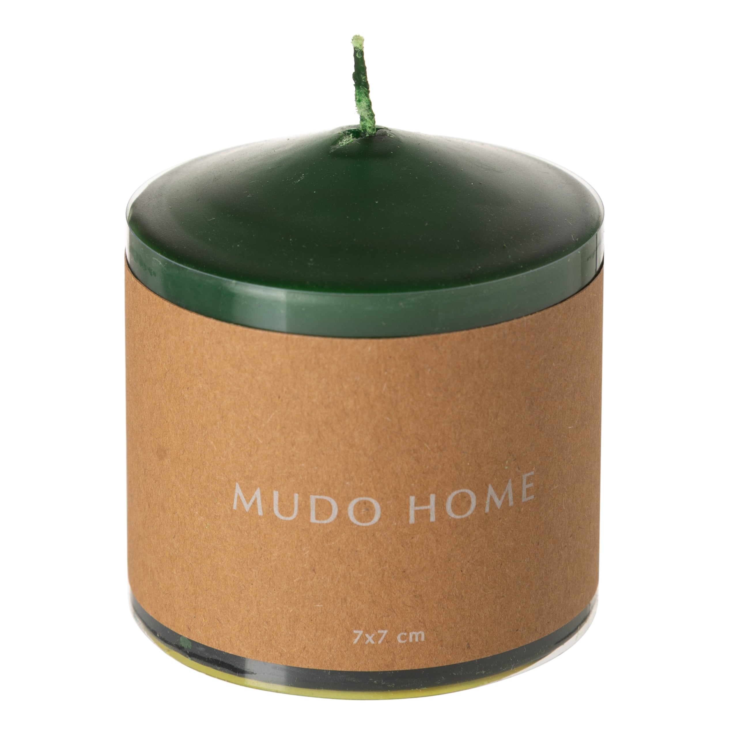 SÜTUN MUM YEŞİL 7X7CM