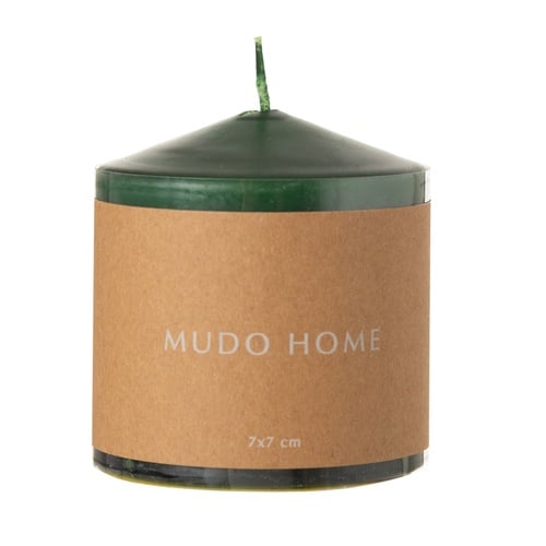 SÜTUN MUM YEŞİL 7X7CM