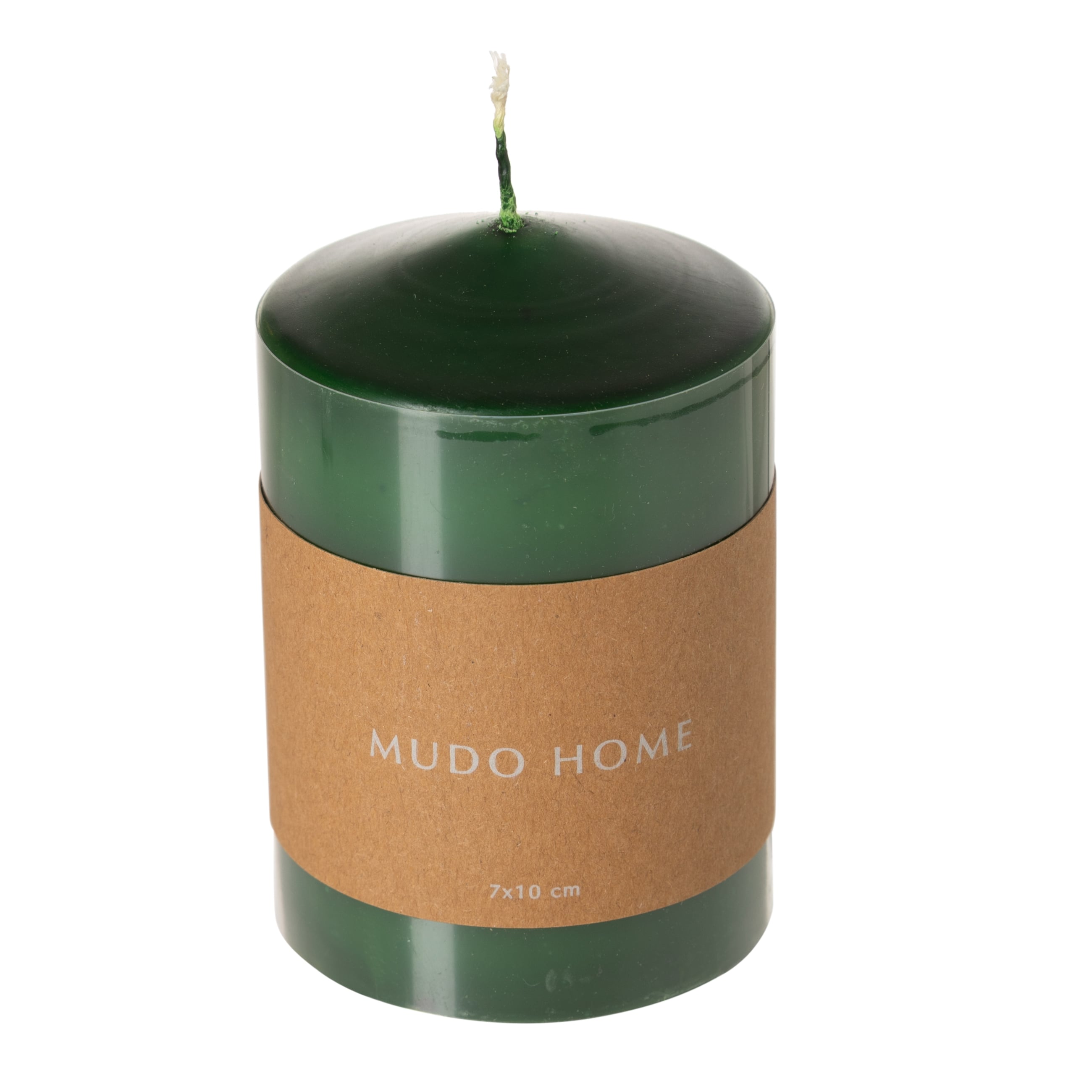 SÜTUN MUM YEŞİL 7X10CM