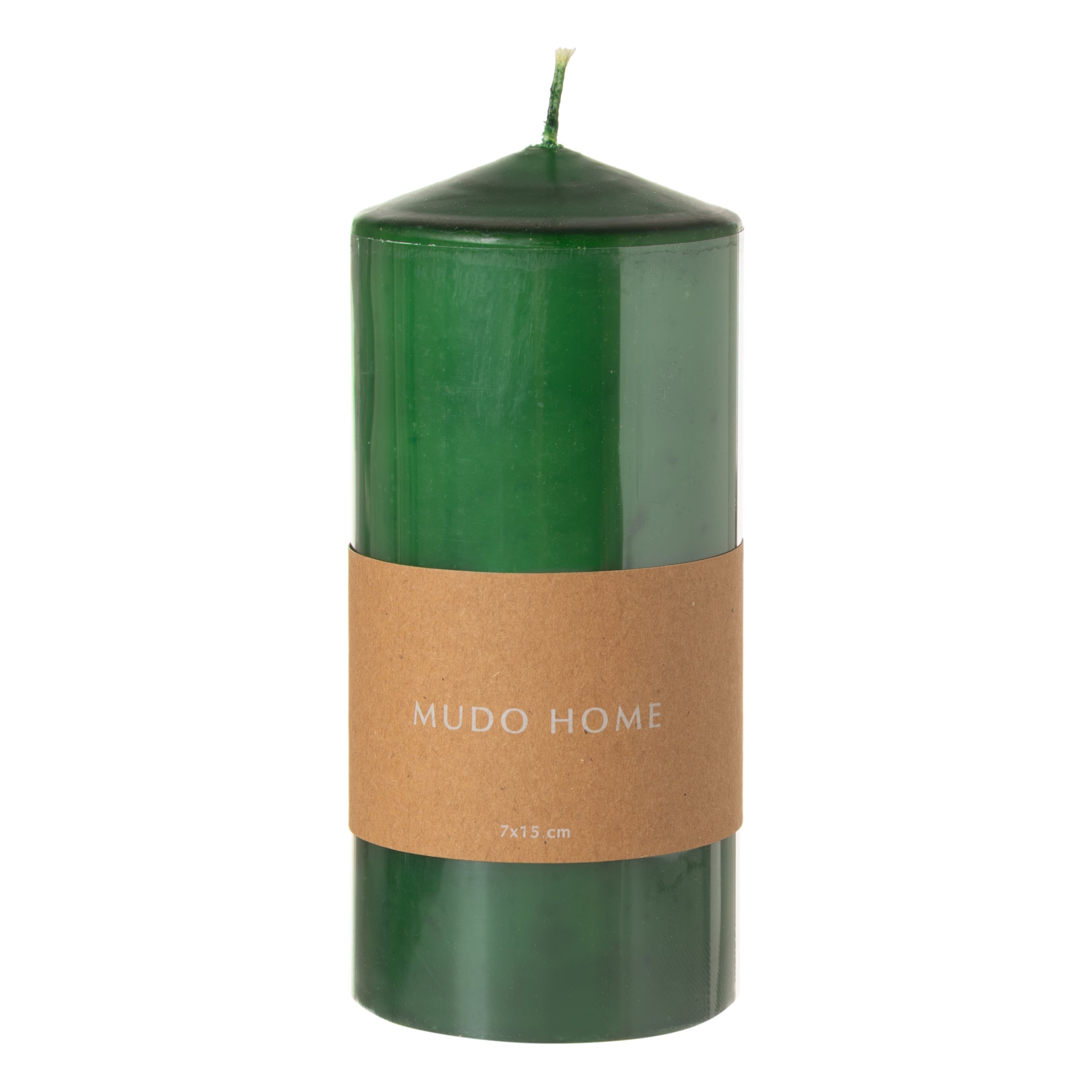 SÜTUN MUM YEŞİL 7X15CM