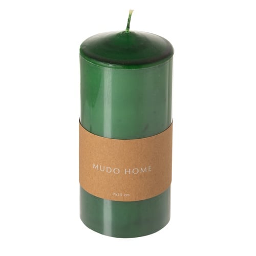 SÜTUN MUM YEŞİL 7X15CM