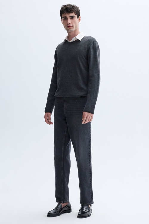 BİSİKLET YAKA TRİKO KAZAK